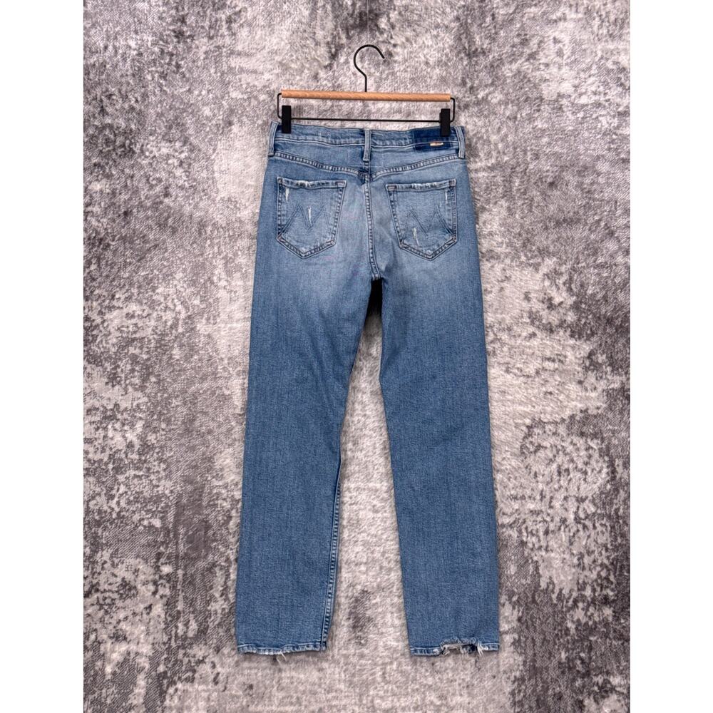 Mother Jeans 28 Womens The Tomcat Ankle Quite Contrary Distressed Wash Denim - Picture 2 of 11
